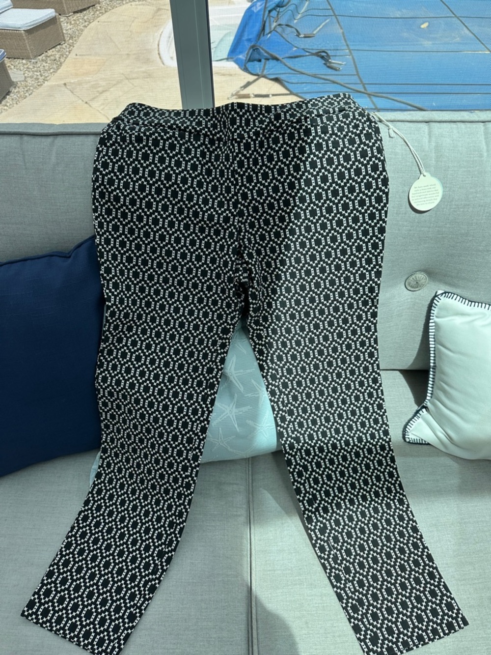 Spartina 449 Black & White Geometric pants